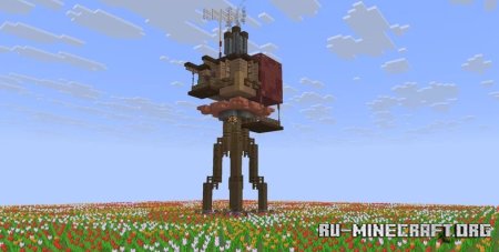  Tower in the flowers  Minecraft