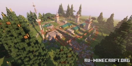  Militarry base with bunker  Minecraft