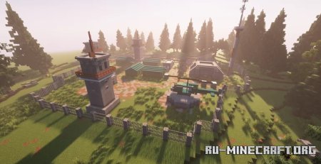  Militarry base with bunker  Minecraft