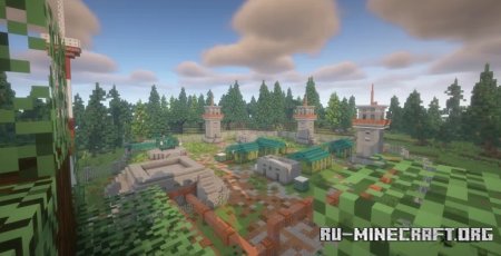  Militarry base with bunker  Minecraft