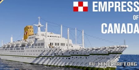  RMS EMPRESS OF CANADA (1960) - The White Empress  Minecraft
