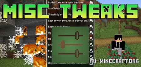 Скачать Misc Tweaks для Minecraft 1.21.7