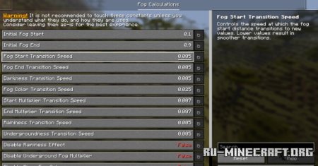  Fog Mod  Minecraft 1.21.7