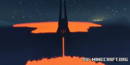  Vader fortress, Mustafar (partial interior)  Minecraft