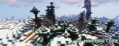 Скачать Snowy Leaves для Minecraft 1.21.7