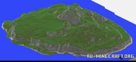 Скачать Mountain Island by Tgaming для Minecraft