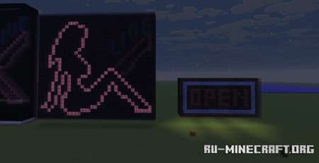Скачать Animated Neon Signs для Minecraft