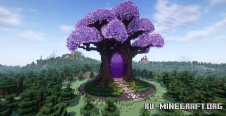 Скачать Amethyst Tree Portal V08 для Minecraft