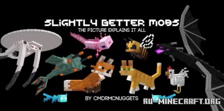 Скачать Slightly Better Mobs для Minecraft 1.21.7