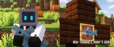Скачать Blahaj of Undying для Minecraft 1.21.7