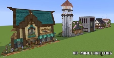 Скачать Custom Survival Houses V2.0 для Minecraft