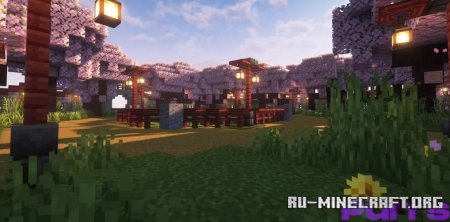  Cherry garden by Foxy Builds  Minecraft