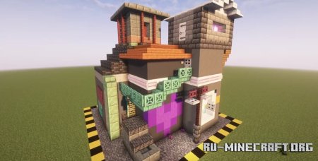  Cyberpunk house by CXBER  Minecraft