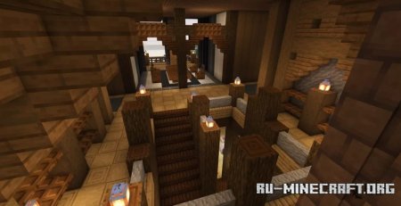  Mountain Range Log Cabin  Minecraft