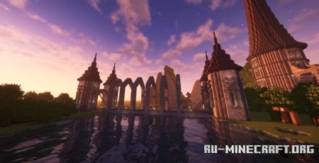  Fortified Medieval Bridge with Round Towers  Minecraft