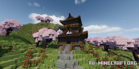  Cherry Village by Blocktoper  Minecraft