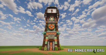  Steampunk clock tower  Minecraft