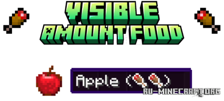  Visible Amount Food  Minecraft 1.21.8