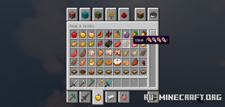  Visible Amount Food  Minecraft 1.21.8