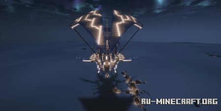  Flying Village - Ship - Trading Hall  Minecraft