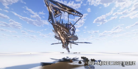  Flying Village - Ship - Trading Hall  Minecraft