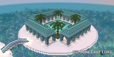  Fantasy Colonnade and Fountain by CobaltCurious  Minecraft