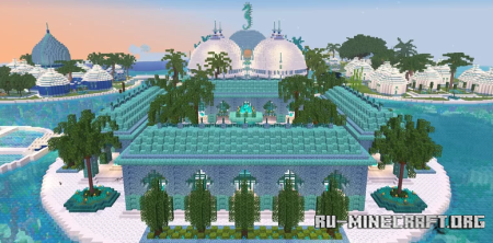  Fantasy Colonnade and Fountain by CobaltCurious  Minecraft