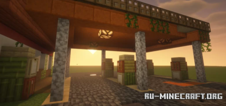  Abandoned gas station  Minecraft