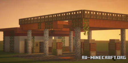  Abandoned gas station  Minecraft