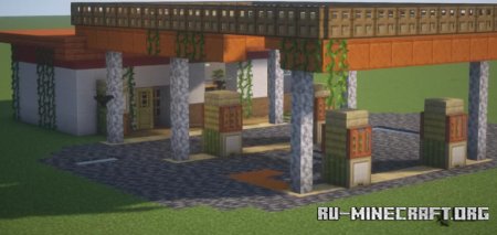  Abandoned gas station  Minecraft