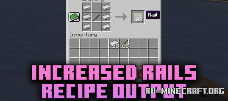  Increased Rails Recipe Output  Minecraft 1.21.8
