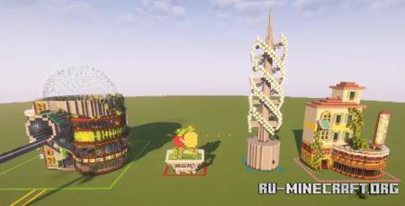  Solarpunk assets 1 by Eligriv  Minecraft