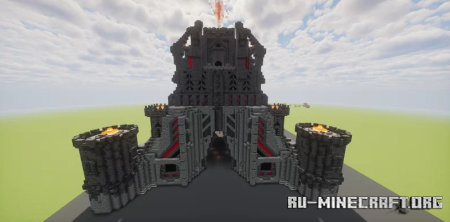  Insane castle with crystal on top  Minecraft
