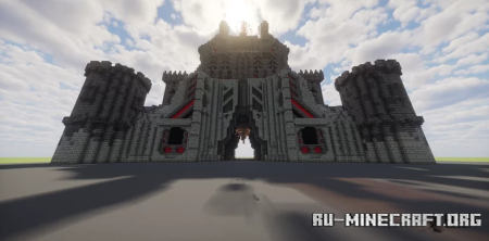  Insane castle with crystal on top  Minecraft