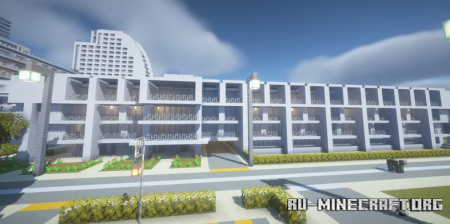  Small modern hotel near marina by pageje67  Minecraft