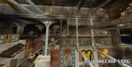  The center undermining (Road to the underground Illager city)  Minecraft