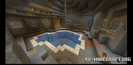  The center undermining (Road to the underground Illager city)  Minecraft