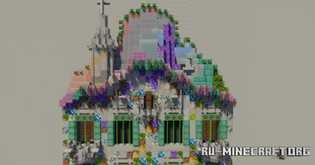  House. Casa Batllo. Elevation  Minecraft