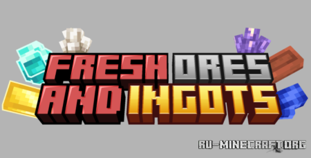  Fresh Ores and Ingots  Minecraft 1.21.8
