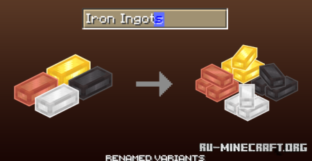  Fresh Ores and Ingots  Minecraft 1.21.8