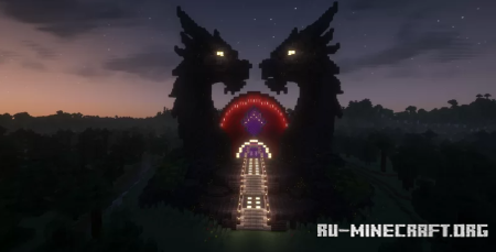  Samurai Dragon Nether Portal Statue V33  Minecraft