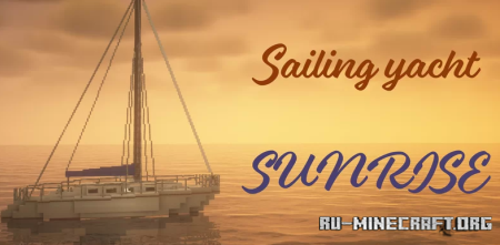  Saling Yacht - Sunrise  Minecraft