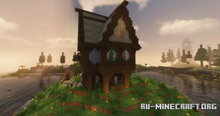  Medieval house with sand roof  Minecraft