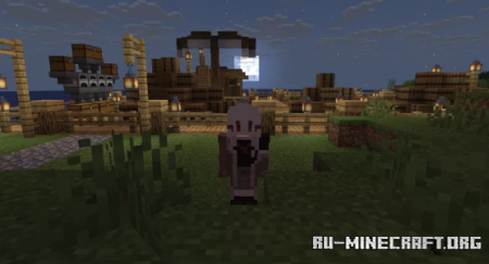  Small Town by a coast (WIP)  Minecraft