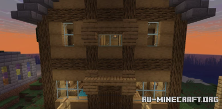  Small Town by a coast (WIP)  Minecraft