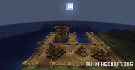 Small Town by a coast (WIP)  Minecraft