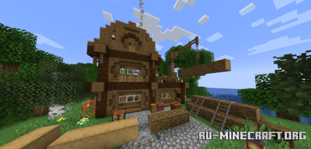  Sawmill House  Minecraft 1.21.8