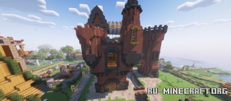 Industrial castle  Minecraft