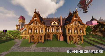  Medieval forked house by tempis335  Minecraft