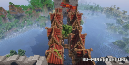  Fortified Medieval bridge city of Rivermarch  Minecraft